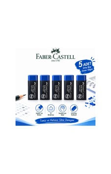 Orta Boy Sınav Silgisi 5 Adet Yumuşak Silgi Faber-castell