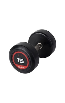 313 Sport 15 Kg Kauçuk Kaplı Profesyonel Olimpik Dumbbell Dambıl
