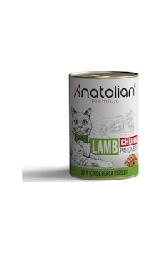 Anatolian Premium Lamb Kuzulu Parça Etli Kedi Konservesi 12 x 400 G