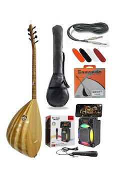 Kısa Sap Bağlama Saz Seti Üst Kalite Jak Girişli Kısa Sap Bağlama Saz Seti Üst Kalite Jak Girişli