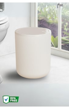 Nandy Home 4,5 Lt Yuvarlak Çöp Kovası, Banyo, Mutfak Çöp Kutusu Bej