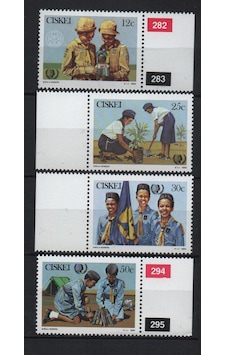 Güney Afrika Ciskei 1985 İzci Hareketinin 75. Yıldönümü Tam Seri Lt0022b  Teşhir Ürün