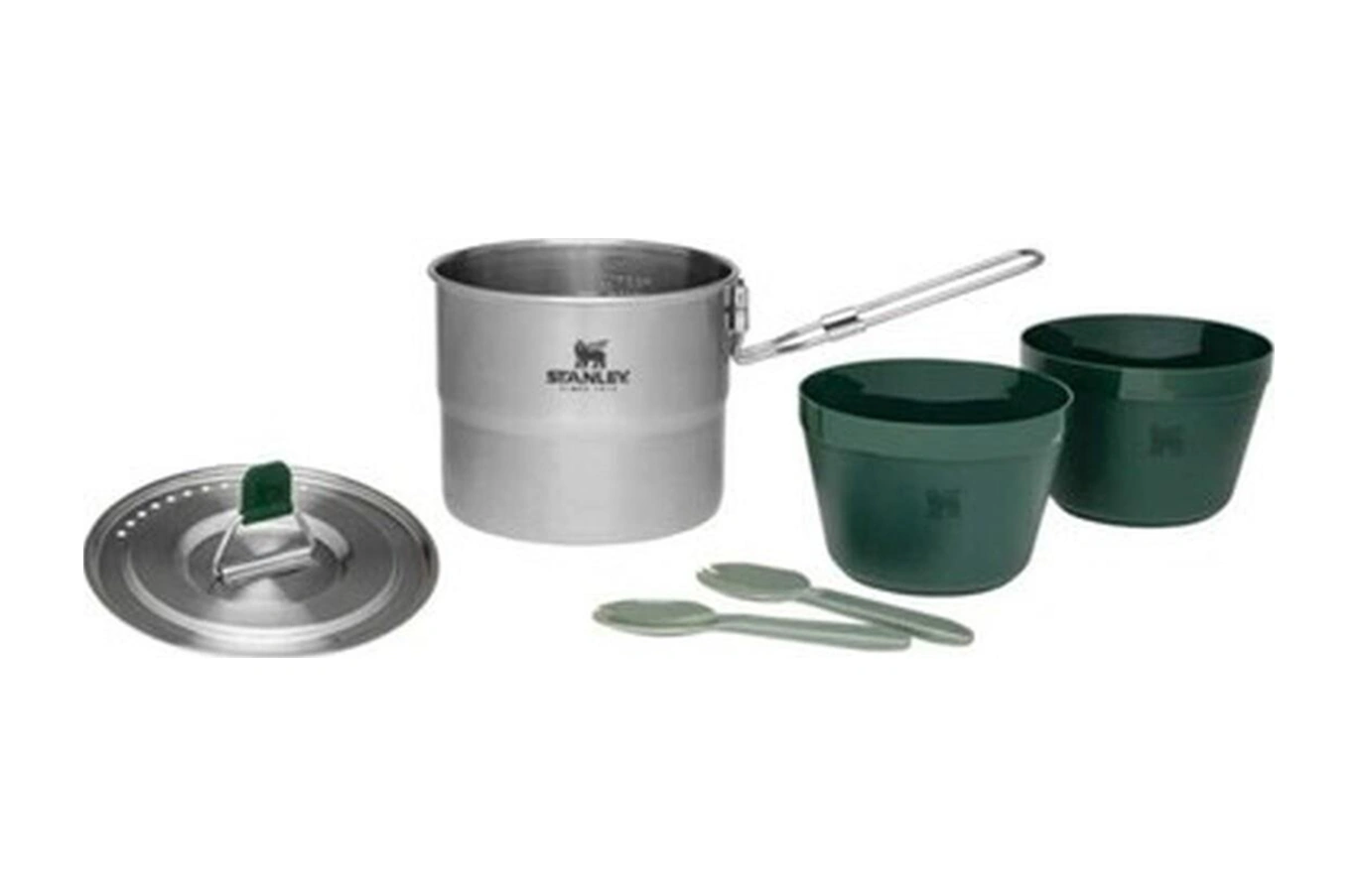 Stanley Wildfare Go Two Bowl Cook Set 1.1 L Pişirme Seti 10-09997-020 Siyah - Yeşil Stanley Wildfare Go Two Bowl Cook Set 1.1 L Pişirme Seti 10-09997-020 Siyah - Yeşil