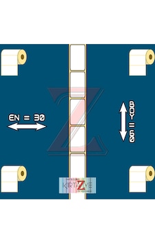 30x60 Mm. Kuşe Etiket, 10bin Adet 1. Kalite 10 Rulo Kırtaziye Farkıyla Diğer 30x60 Mm. Kuşe Etiket, 10bin Adet 1. Kalite 10 Rulo Kırtaziye Farkıyla Diğer