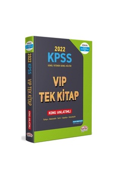 2022 KPSS Genel Yetenek - Genel Kültür VIP Tek Kitap Konu Anlatımlı- Editör 2022 KPSS Genel Yetenek - Genel Kültür VIP Tek Kitap Konu Anlatımlı- Editör