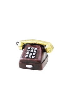 Ankesörlü Telefon Dekoratif Biblo 9.5x9.5cm Reçine Bx40 Ankesörlü Telefon Dekoratif Biblo 9.5x9.5cm Reçine Bx40