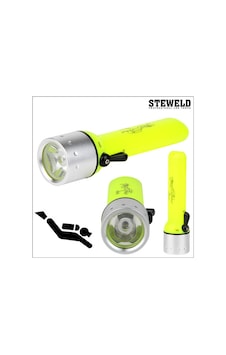 Steweld 965 Sualtı Led El Feneri Dalgıç Feneri Gri - Sarı Steweld 965 Sualtı Led El Feneri Dalgıç Feneri Gri - Sarı