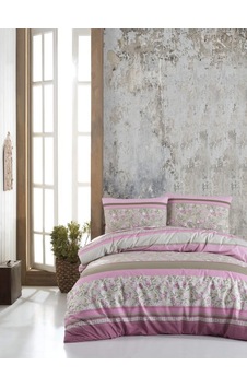 Ranforce Çift Kişilik Nevresim Seti Sienna Pembe Ranforce Çift Kişilik Nevresim Seti Sienna Pembe