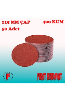 115 MM Cırt Zımpara 400 Kum 50 Adet 115 MM Cırt Zımpara 400 Kum 50 Adet