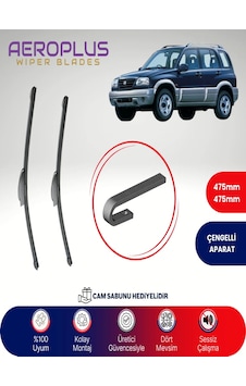 Aeroplus Suzuki Grand Vitara Muz Silecek Takımı 1998-2004 Aeroplus Suzuki Grand Vitara Muz Silecek Takımı 1998-2004
