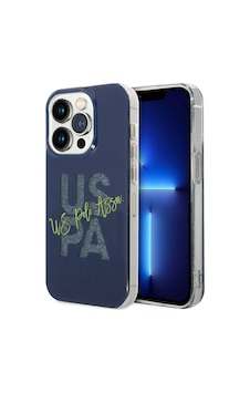 Apple iPhone Uyumlu 15 Pro Max Kılıf U.s. Polo Assn. Lisanslı Simli Parlak Alfabe Tasarım Kapak