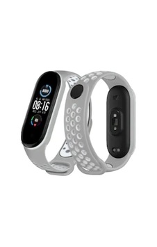 Jenerik Xiaomi Mi Band 6 Spor Delikli Kordon - Gri-kırmızı Jenerik Xiaomi Mi Band 6 Spor Delikli Kordon - Gri-kırmızı