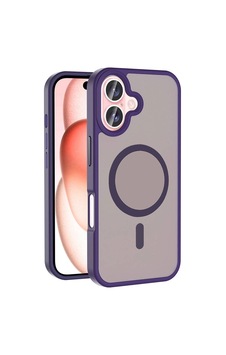 Apple Apple iPhone Uyumlu  16 Plus Kılıf M-safe Şarj Özellikli Mat Arka Yüzey Zore Sio Kapak Çok Renkli