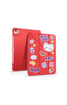 İpad Air 11inç M4 / M3 / M2 Air 4. / 5.nesil 10.9inç Uyumlu Kalem Bölmeli Kawaii Origami Standlı Uyuku Modlu Tablet Kılıfı Arka Kapak İpad Air 11inç M4 / M3 / M2 Air 4. / 5.nesil 10.9inç Uyumlu Kalem Bölmeli Kawaii Origami Standlı Uyuku Modlu Tablet Kılıfı Arka Kapak
