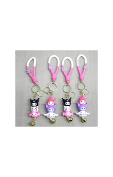 Aksesuar 4 Adet Hello Kitty Silikon Anahtarlık Sevimli Karakter Tasarımlı, Silikon Çanta Aksesuarı, Keychain, Charm Diğer Aksesuar 4 Adet Hello Kitty Silikon Anahtarlık Sevimli Karakter Tasarımlı, Silikon Çanta Aksesuarı, Keychain, Charm Diğer