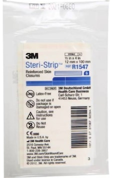 3M Steri-Strip R1547 Dikiş Bandı 12 x 100 MM 6 Adet 3M Steri-Strip R1547 Dikiş Bandı 12 x 100 MM 6 Adet