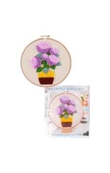 Nakış Kitleri Kasnaklı 13.5 X 18.8 Cm Ortanca Nakış Kitleri Kasnaklı 13.5 X 18.8 Cm Ortanca