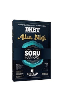 DHBT Altın Bilgi Soru Cevap Soru Bankası Mihrap Yayınları DHBT Altın Bilgi Soru Cevap Soru Bankası Mihrap Yayınları