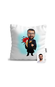 Kişiye Özel Hakim Karikatür Saten Yastık - 1 Kişiye Özel Hakim Karikatür Saten Yastık - 1