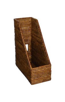 Kouboo La Jolla Rattan Magazine File Basket, Honey/brown P, Honey/brown, 26.67 X 11.43 X 30.48 Cm Kouboo La Jolla Rattan Magazine File Basket, Honey/brown P, Honey/brown, 26.67 X 11.43 X 30.48 Cm