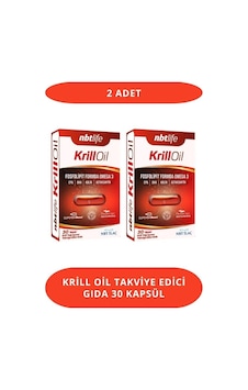 Krill Oil Takviye Edici Gıda 30 Kapsül 2 Adet