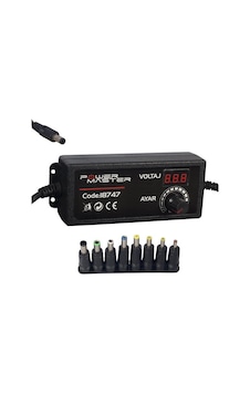 12 Volt - 24 Volt - 5 Amper Çok Uçlu Di Ji Tal Ekranli Ayarli Kademeli Adaptör 12 Volt - 24 Volt - 5 Amper Çok Uçlu Di Ji Tal Ekranli Ayarli Kademeli Adaptör