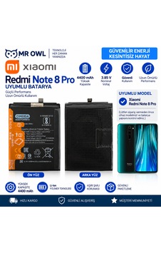 Xiaomi Redmi Note 8 Pro Bm4j Uyumlu 4400 Mah Batarya Pil