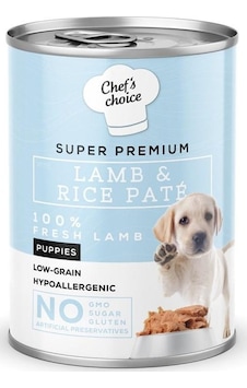Chef's Choice Tahılsız Kuzulu Pirinçli Ezme Yavru Konserve Köpek Maması 400 G Chef's Choice Tahılsız Kuzulu Pirinçli Ezme Yavru Konserve Köpek Maması 400 G