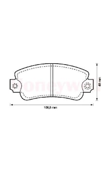 Fiat Uno 60 Ön Fren Balatası Bendix 571297B