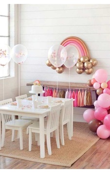 Şeffaf 4'lü Konfetili Balon Set Turkuaz Şeffaf 4'lü Konfetili Balon Set Turkuaz