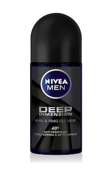 Nivea Men Deep Dimension Aktif Karbon Erkek Roll-On Deodorant 50 ML Nivea Men Deep Dimension Aktif Karbon Erkek Roll-On Deodorant 50 ML