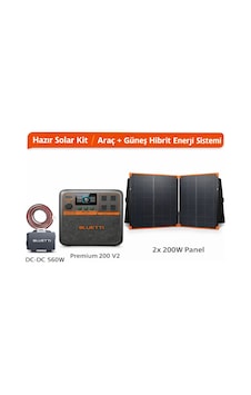 Bluetti Premium 200 V2 Max Hibrit Enerji Sistemi Bluetti Premium 200 V2 Max Hibrit Enerji Sistemi