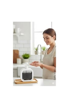 Pompalı Dispenser Sabunluk Şeffaf Gövde, Modern Tasarım Sıvı Sabun, Şampuan, Losyon İçin 722268 Renk Pompalı Dispenser Sabunluk Şeffaf Gövde, Modern Tasarım Sıvı Sabun, Şampuan, Losyon İçin 722268 Renk