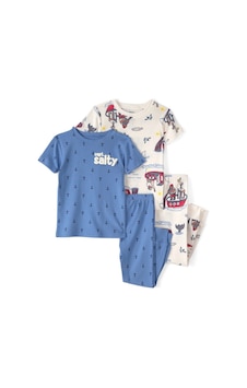 Carter's Küçük Erkek Çocuk Pijama Set 2u596710 Mavi-krem