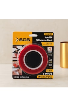 Akrilik Silikonize Çift Taraflı Bant Vhb 15mm X 5yd Diğer