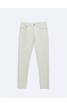 Kip Taş Düz Dokuma Regular Fit Casual Pamuk Karışımlı Pantolon Taş