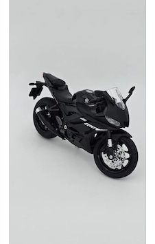 Yamaha Yzf-r3 1:12 Diecast - Mat Siyah Racing Bike Metal Model