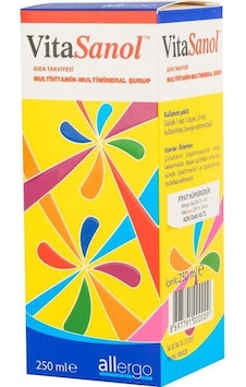Vitasanol Multivitamin Şurup 250 Ml 8697791000009 Vitasanol Multivitamin Şurup 250 Ml 8697791000009