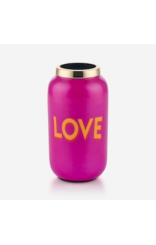 Pembe Demir Çelik Love Vazo 6x12x6 Cm Pembe Demir Çelik Love Vazo 6x12x6 Cm