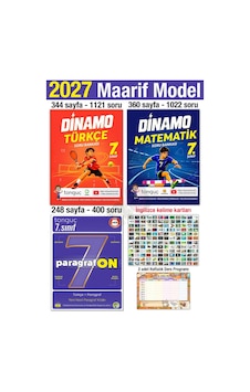 7. Sınıf 2027 Türkçe Matematik Dinamo Paragrafon Soru Bankası Maarif Yeni Müfredat Bağlam Temelli 7. Sınıf 2027 Türkçe Matematik Dinamo Paragrafon Soru Bankası Maarif Yeni Müfredat Bağlam Temelli