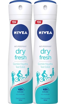 Nivea Kadın Sprey Deodorant Dry Fresh 48 Saat Koruma 2 x 150 ML