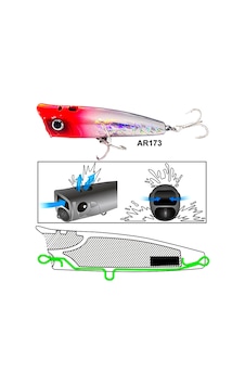 Eurofish Aragon Rıpper Popper 95mm 24gr Su Üstü Maket Balık Ar173 Eurofish Aragon Rıpper Popper 95mm 24gr Su Üstü Maket Balık Ar173