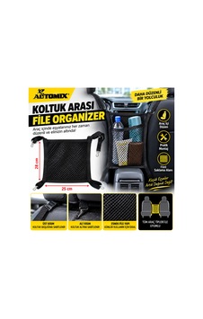 Koltuk Arası File Organizer 25x28 Cm Araç İçi Düzenleyici Eşya Saklama Filesi - 925659436
