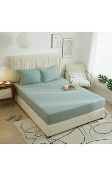 Lionas Battal Ve Büyük Yataklar İçin Lastiksiz Düz Renk Çarşaf 240x260 Cm Adaçayı Lionas Battal Ve Büyük Yataklar İçin Lastiksiz Düz Renk Çarşaf 240x260 Cm Adaçayı