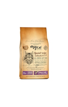 Mycat Az Tahıllı Somon Balıklı Diyet & Kısırlaştırılmış Yetişkin Kedi Maması 10 KG