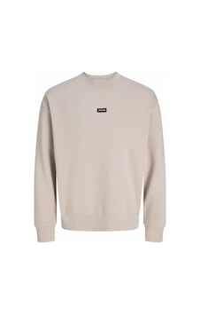 Jack & Jones Jack&jones 12300444 Jcoclub Badge Sweat Crew Neck Grey Erkek Sweatshirt Krem Jack & Jones Jack&jones 12300444 Jcoclub Badge Sweat Crew Neck Grey Erkek Sweatshirt Krem