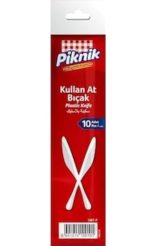 Piknik Plastik Bıçak 10'lu Açık