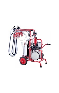 Kurtsan KM04097 Çift Sağım Tek Güğüm Arabalı Süt Sağım Makinesi Yağlı Sistem-Silikon Memelikli 300cc Kurtsan KM04097 Çift Sağım Tek Güğüm Arabalı Süt Sağım Makinesi Yağlı Sistem-Silikon Memelikli 300cc