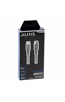 Auris ARS-CB28 25 W Type-C to Type-C Örgülü Data & Şarj Kablosu 1.2 M Auris ARS-CB28 25 W Type-C to Type-C Örgülü Data & Şarj Kablosu 1.2 M