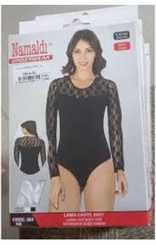 Namaldi Lamıa Dantelli Bady 264-2-m Beyaz Namaldi Lamıa Dantelli Bady 264-2-m Beyaz